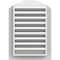 Ekena Millwork Arch Top Gable Vent Functional, PVC Gable Vent w/ 1" x 4" Flat Trim Frame, 12"W x 18"H GVPAR12X1801FUN - alternate 3